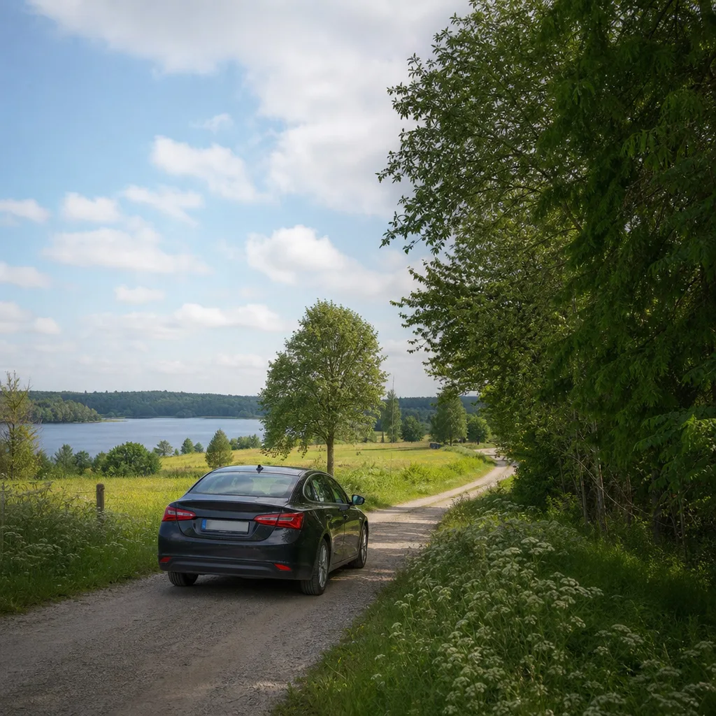 Chevrolet Camaro på en svensk väg