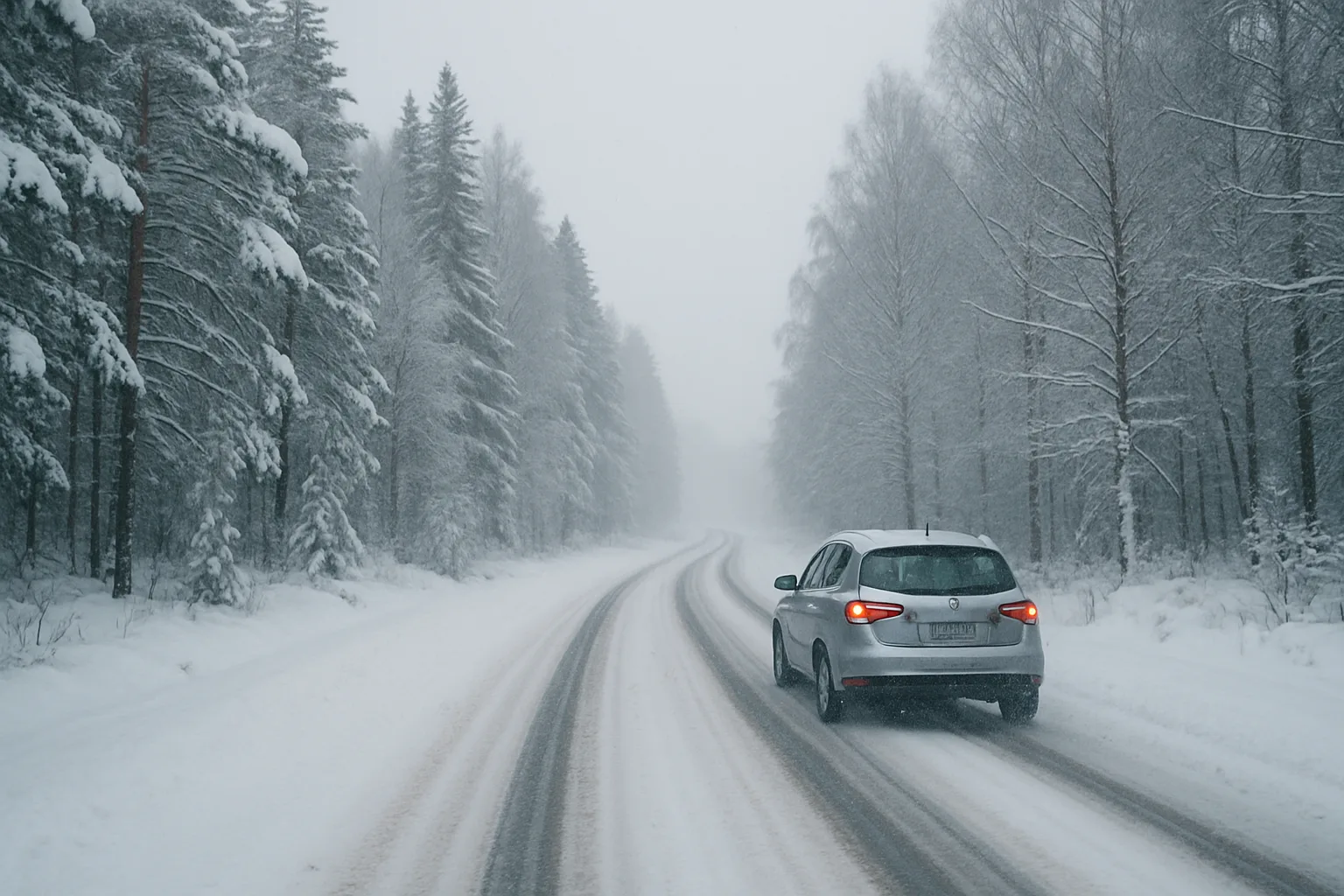 Bil på vinterväglag — vagnskada och helförsäkring